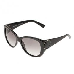 Pre Owned Giorgio Armani Black Cat Eye Sunglasses