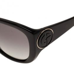 Pre Owned Giorgio Armani Black Cat Eye Sunglasses