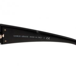Pre Owned Giorgio Armani Black Cat Eye Sunglasses