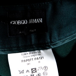 Pre Owned Giorgio Armani Green Tailored Trousers M