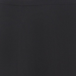 Pre Owned Giorgio Armani Black Silk Crepe Paneled Maxi Skirt S