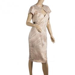 Pre Owned Giorgio Armani Organza Cocktail Dress with Bolero S
