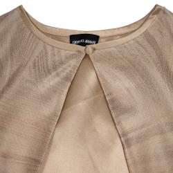 Pre Owned Giorgio Armani Organza Cocktail Dress with Bolero S