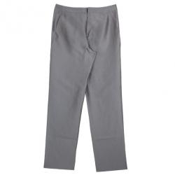 Giorgio Armani Grey Silk-blend Pants S