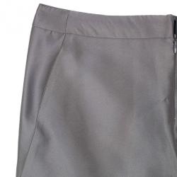 Giorgio Armani Grey Silk-blend Pants S
