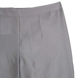 Giorgio Armani Grey Silk-blend Pants S