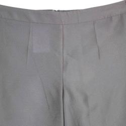 Giorgio Armani Grey Silk-blend Pants S