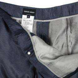 Pre Owned Giorgio Armani Blue SS 2013 Pants S