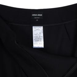 Pre Owned Giorgio Armani Smoking Black Pants M