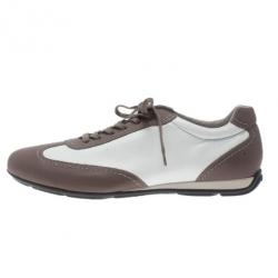 Giorgio Armani Two-Tone Leather Sneakers Size 42