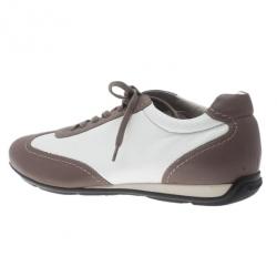 Giorgio Armani Two-Tone Leather Sneakers Size 42