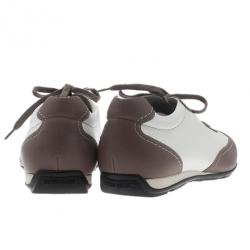 Giorgio Armani Two-Tone Leather Sneakers Size 42