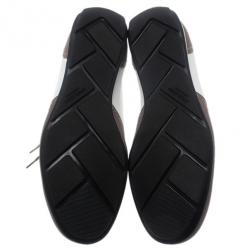 Giorgio Armani Two-Tone Leather Sneakers Size 42