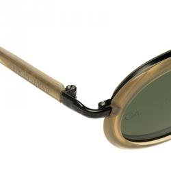 Pre Owned Giorgio Armani Black 692 Oval Sunglasses