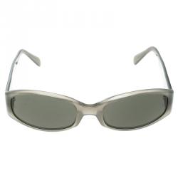 Pre Owned Giorgio Armani Black/Grey 2504 Oval Sunglasses