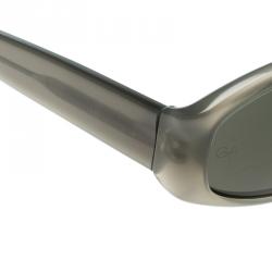 Pre Owned Giorgio Armani Black/Grey 2504 Oval Sunglasses