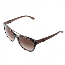 Pre Owned Giorgio Armani Brown Leopard/Brown Gradient AR8050 Wayfarer Sunglasses