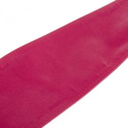 Pre Owned Giorgio Armani Pink Leather Waist Belt Size 44