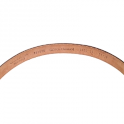 Pre Owned Giorgio Armani Brown Leather Belt 71 CM