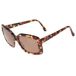 مملوكة مسبقًا Giorgio Armani Brown Printed Square Sunglasses