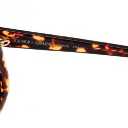 مملوكة مسبقًا Giorgio Armani Brown Printed Square Sunglasses