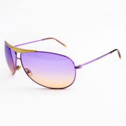 Pre Owned Giorgio Armani Purple Shield Woman Aviators