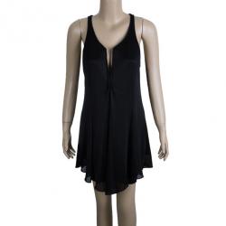 Pre Owned Giorgio Armani Black Cocktail Dress M
