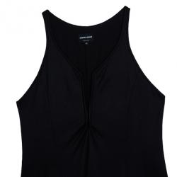 Pre Owned Giorgio Armani Black Cocktail Dress M