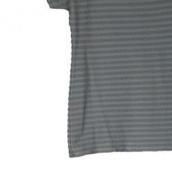 Pre Owned Giorgio Armani Gray Short Sleeve Top XL