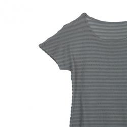 Pre Owned Giorgio Armani Gray Short Sleeve Top XL