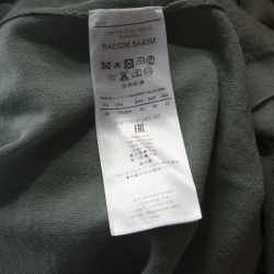 Giorgio Armani Sage Green Wool and Silk Pleated Yoke Detail Cardigan M 