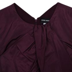 Pre Owned Giorgio Armani Pure Silk Layered Top L