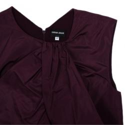 Pre Owned Giorgio Armani Pure Silk Layered Top L