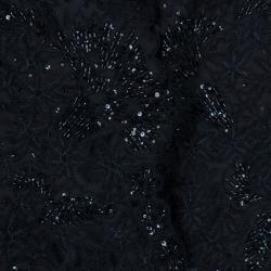 Pre Owned Giorgio Armani Black Embellished Vest Top M