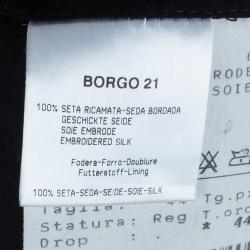 Pre Owned Giorgio Armani Black Embellished Vest Top M