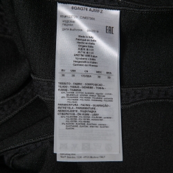Giorgio Armani Black Textured Knit Double Zipper Tailored Jacket S