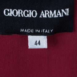 Pre Owned Giorgio Armani Pleated Sleeveless Dress M