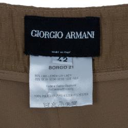 Giorgio Armani Linen and Silk Blend Trousers M