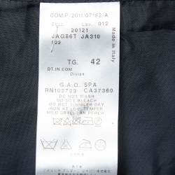 Pre Owned Giorgio Armani Navy Blue Pinstripe Gabardine Blazer M