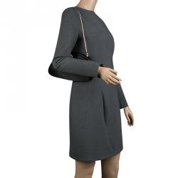 Pre Owned Giorgio Armani Black Satin Dinner Clutch