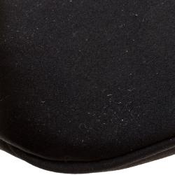 Pre Owned Giorgio Armani Black Satin Dinner Clutch