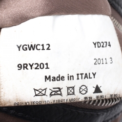 Pre Owned Giorgio Armani Black Leather Hobo