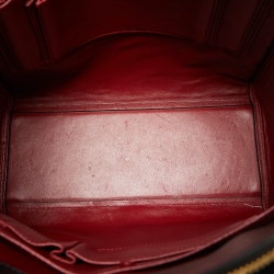 Pre Owned Giorgio Armani Black Leather Borgonuovo Tote