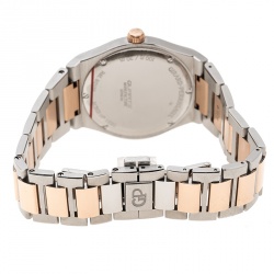 GP Girard Perregaux 18K Rose Gold Stainless Steel Diamond Laureto 80189 Women's Wristwatch 34 mm