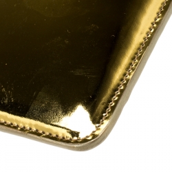 Giuseppe Zanotti Metallic Gold Leather Margery Zip Pouch