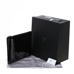 Pre Owned Giuseppe Zanotti Black Patent Leather Mergery Clutch