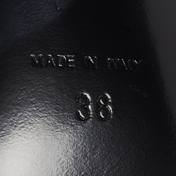 مملوكة مسبقًا Giuseppe Zanotti Grey Lucrezia Leather Pointed Toe Pumps Size 38