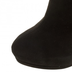 Pre Owned Giuseppe Zanotti Black Suede Platform Knee Boots Size 41