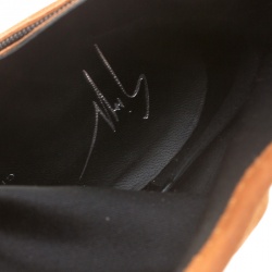 Pre Owned Giuseppe Zanotti Brown Suede Ankle Boots Size 38