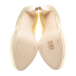 Pre Owned حذاء كعب عالي جوسيبي زانوتي نعل سميك مقدمة مفتوحة جلد لامع نقش تمساح رمادي مقاس 40